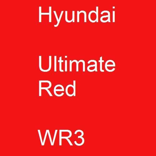 Hyundai, Ultimate Red, WR3.